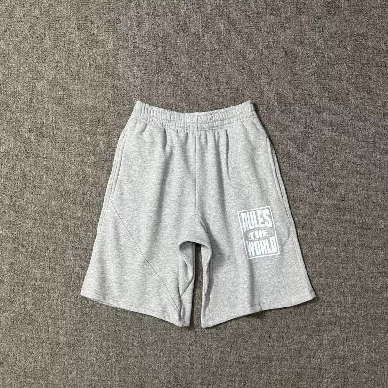Corteiz "Rules The World" (RTW) Heavyweight Shorts - Heather Grey