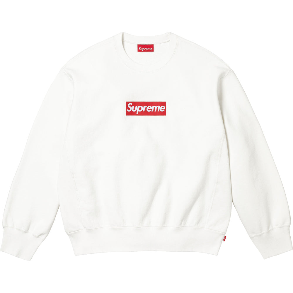 Supreme Box Logo Crewneck – Off-White/Red