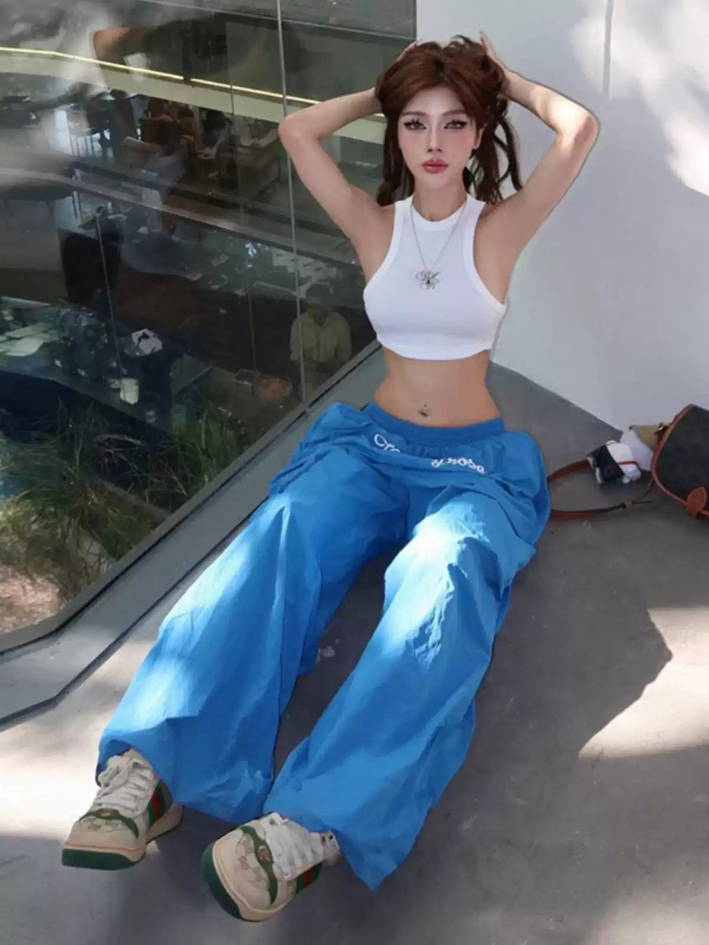 Sisjuly Effortless Slouchy Streetwear Pants
