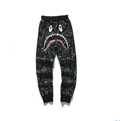 BAPE Shark Head Pants 3D Printed Casual Loose Men's and Women's Sports Casual Sanitary Pants Order Light Mature Casual Mid Waist (18)