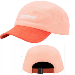 Supreme Peach and Orange 5-Panel Box Logo Camp Cap