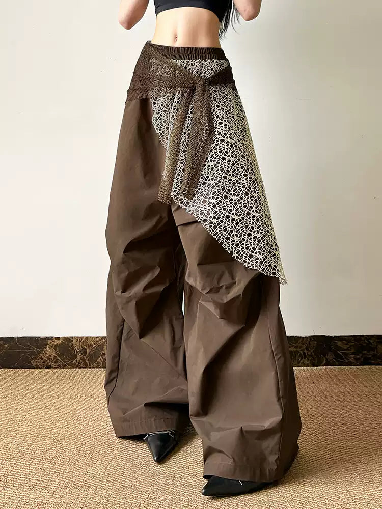 Sisjuly Retro Layered "Homeless-Chic" Slouchy Pants