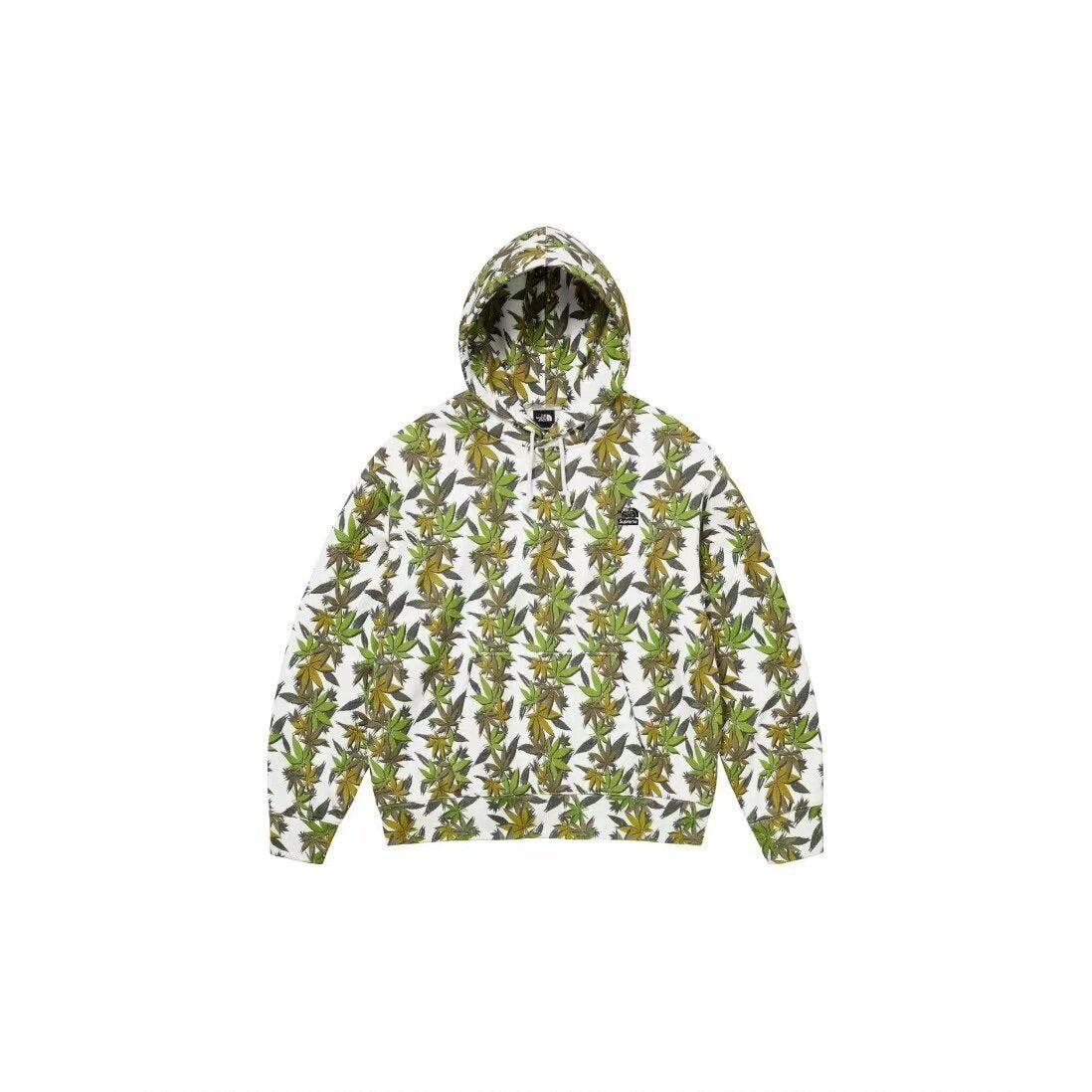 Supreme All-Over Plant Print Hooded Sweatshirt - White/Multi