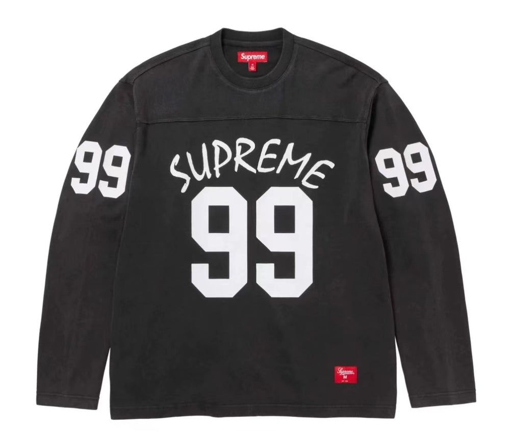 Supreme Crossover L/S Football Top – Black/White