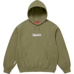 Supreme Box Logo Hooded Sweatshirt - Olive Green