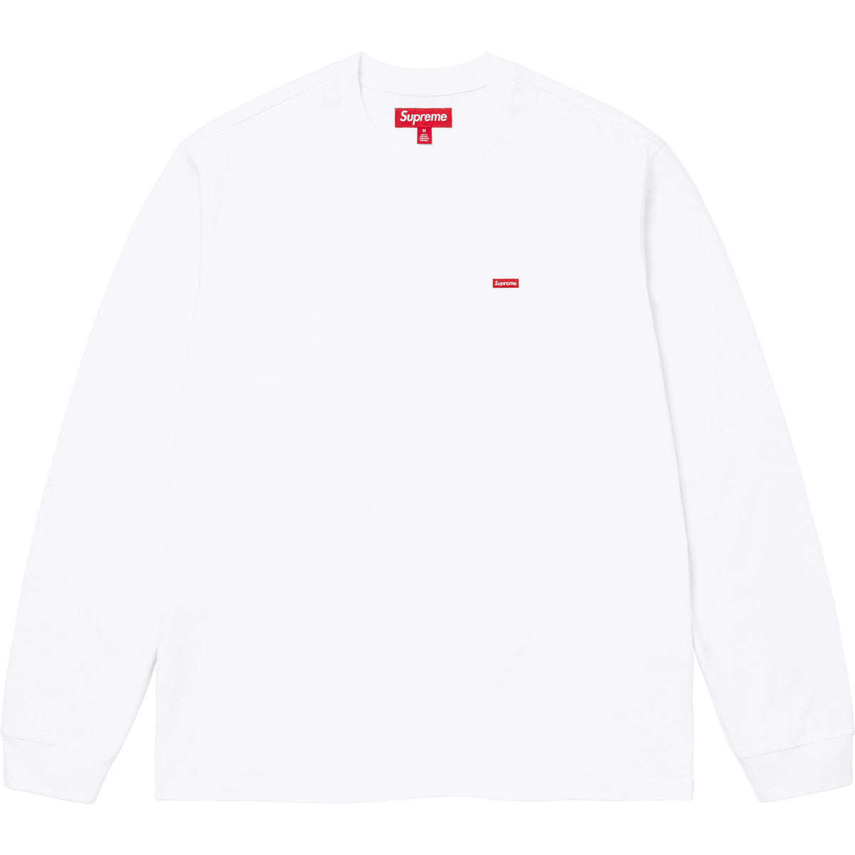 Supreme Small Box L/S Tee – White