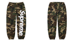 Supreme Camo Logo Sweatpants - Woodland Camo
