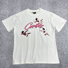 Corteiz Cupid Cherub T-Shirt – White/Pink