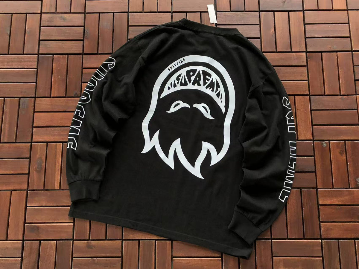 Supreme Graphic Long Sleeve T-Shirt - Black