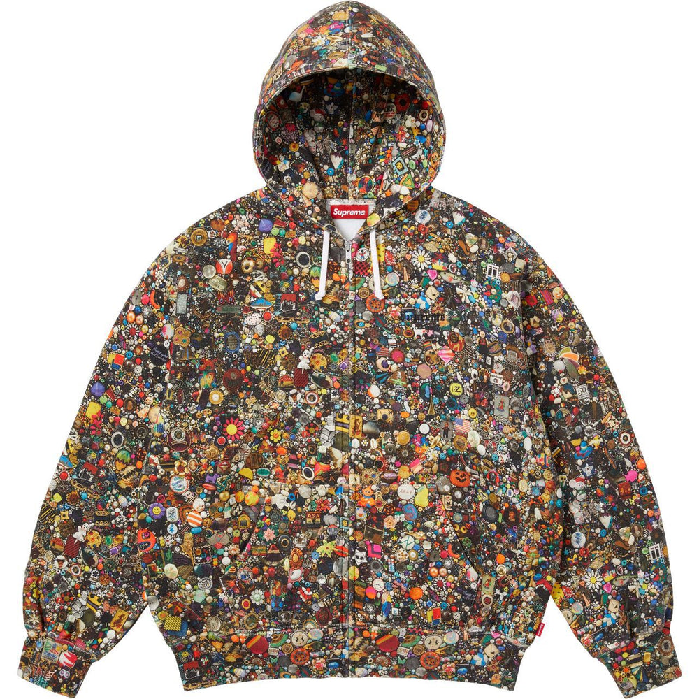 Supreme Allover Print Zip-Up Hooded Sweatshirt - Multi