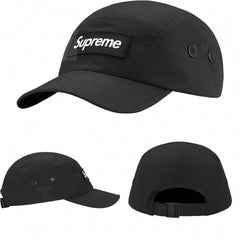 Supreme Black Ripstop 5-Panel Box Logo Camp Cap