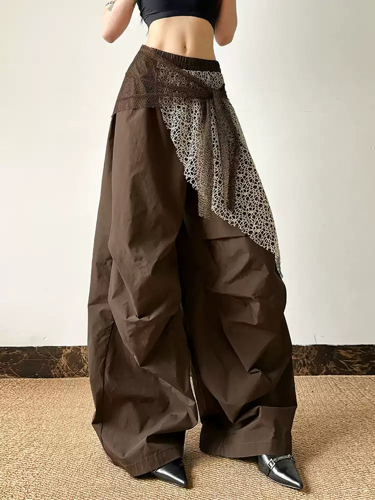 Sisjuly Retro Layered "Homeless-Chic" Slouchy Pants