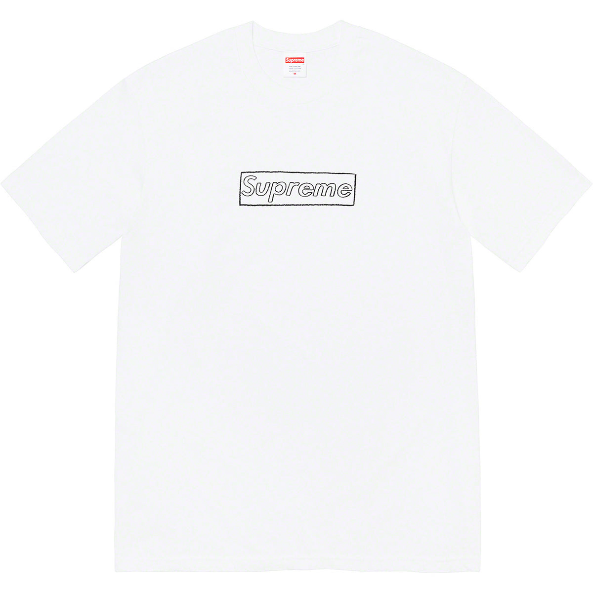 Supreme Chalk Box Logo Cotton Tee – White