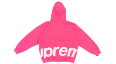 Supreme Big Logo Zip Up Hooded Sweatshirt Magenta (P)
