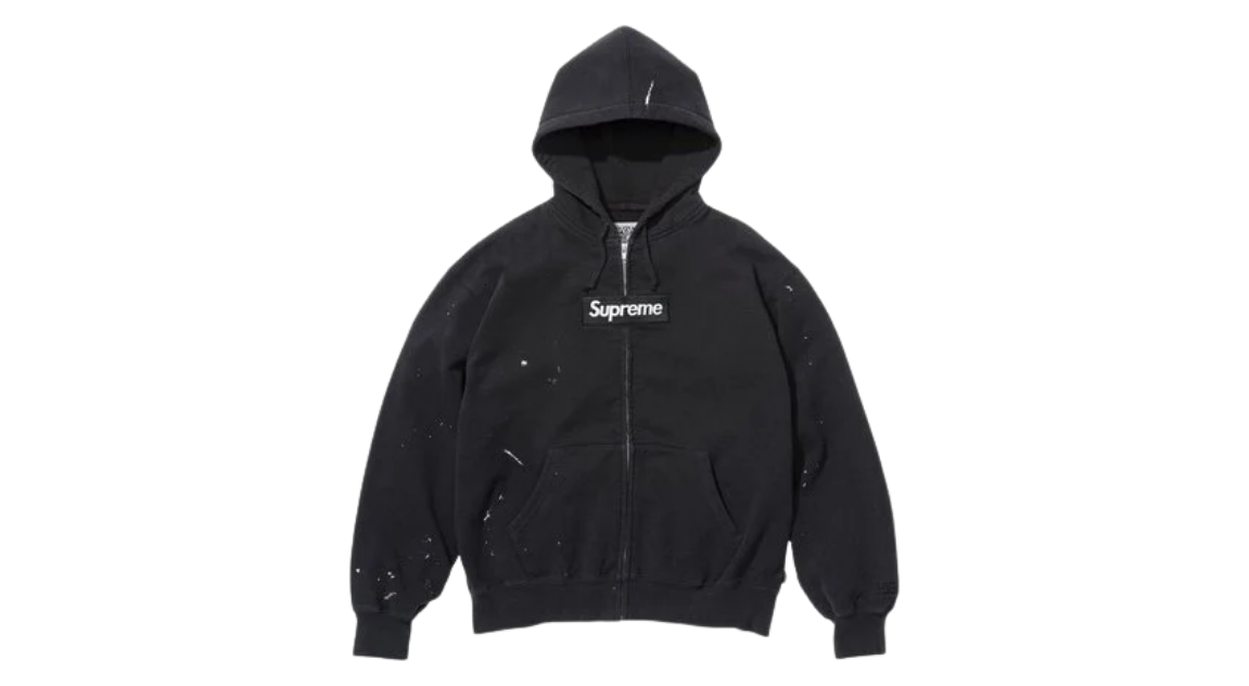 Supreme MM6 Maison Margiela Box Logo Zip Up Black