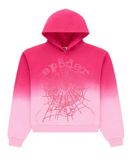Sp5der OG Web Ombré Hoodie Pink