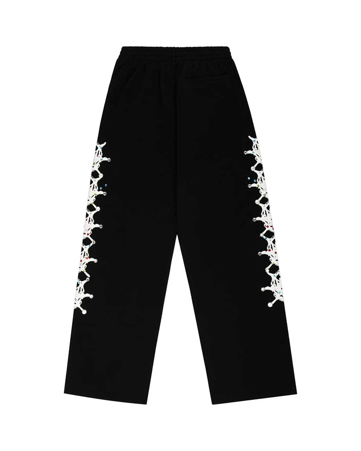 Sp5der Stone Sweatpants Black
