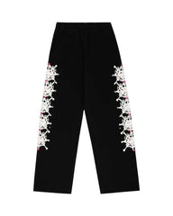 Sp5der Stone Sweatpants Black