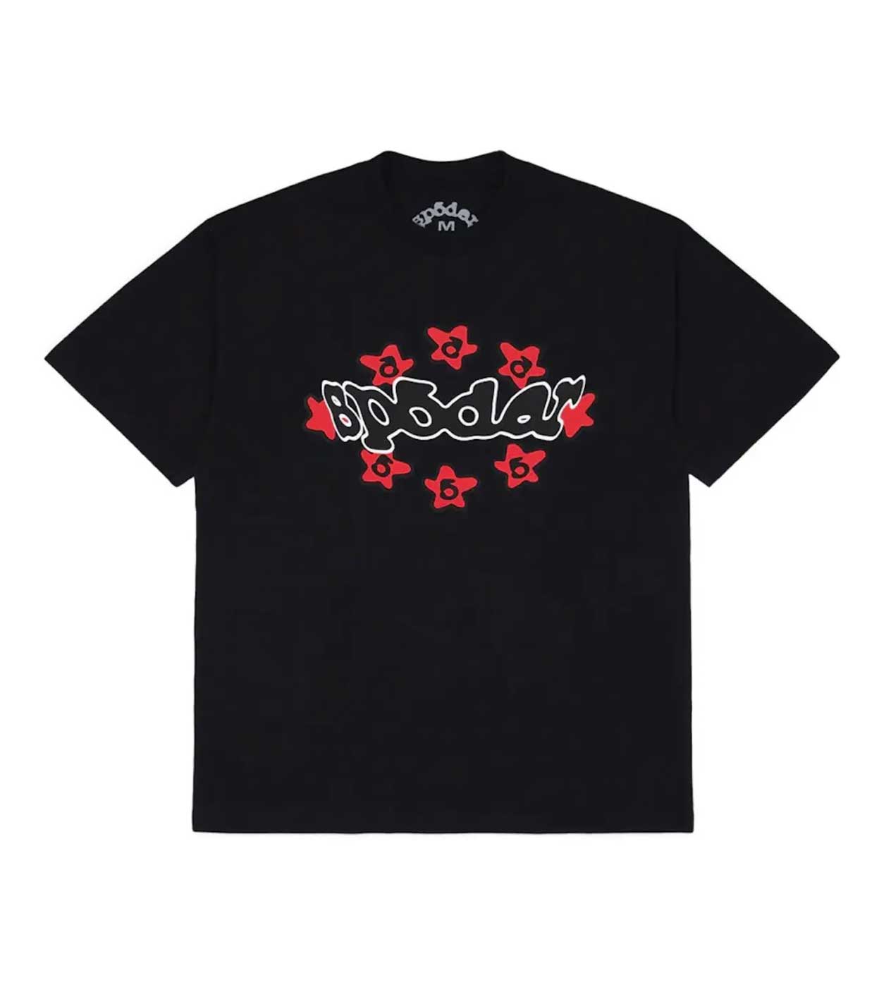 Sp5der WorldWide Star Tee Black Red