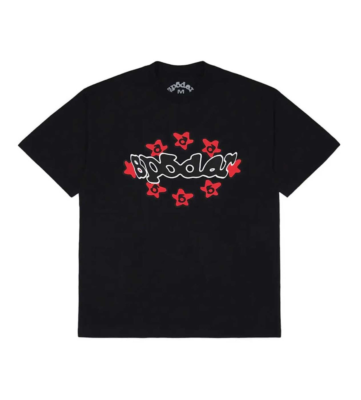 Sp5der WorldWide Star Tee Black Red