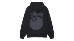 Stussy 8 Ball Pigment Dyed Hoodie Black
