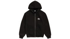 Stussy Basic Zip Hoodie Black