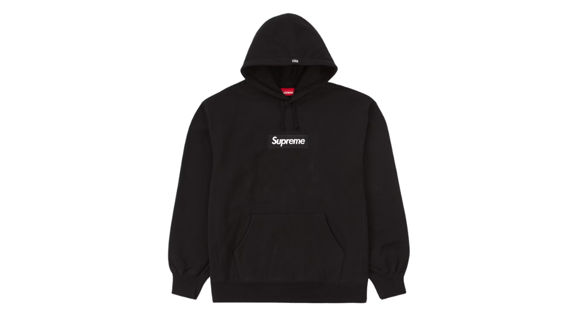 Supreme Black Box Logo Hoodie Black (FW21) (P)